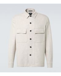 ZEGNA - Linen, Wool, And Silk-Blend Overshirt - Lyst