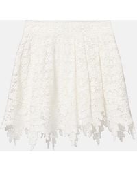 Isabel Marant - Hanta Floral Cotton Lace Miniskirt - Lyst