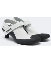 Loewe - Dive Slingback Leather Pumps - Lyst
