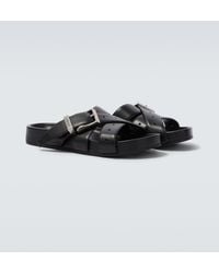 Balenciaga - Belt Leather Mules - Lyst