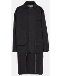 Maison Margiela - Cotton And Wool Coat - Lyst