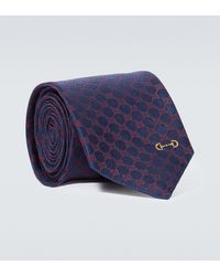 Gucci - Cravate GG en jacquard de soie - Lyst
