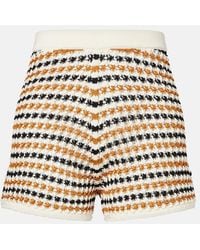 Eres - Disco Open-Knit Cotton-Blend Shorts - Lyst