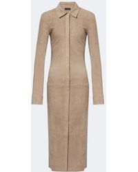 Stouls - Becky Suede Shirt Dress - Lyst
