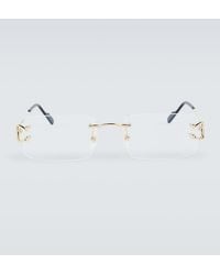 Cartier - Signature C De Cartier Rectangular Glasses - Lyst