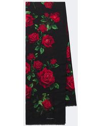 Dolce & Gabbana - Floral Silk Scarf - Lyst
