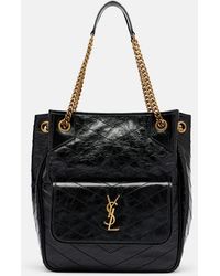 Saint Laurent - Niki Small Leather Tote Bag - Lyst