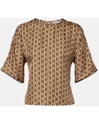 Max Mara - Nordica Printed Silk Blouse - Lyst