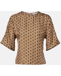 Max Mara - Nordica Printed Silk Blouse - Lyst