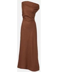 Faithfull the Brand - Suis Asymmetric Linen Maxi Dress - Lyst