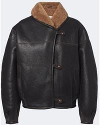 Isabel Marant - Charina Shearling-Trimmed Leather Jacket - Lyst