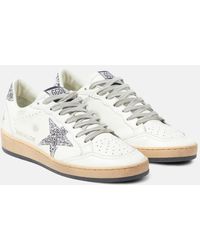Golden Goose - Ball Star Leather Sneakers - Lyst