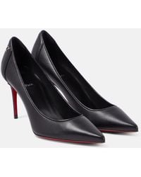 Christian Louboutin - Sporty Kate 85 Black Leather Pumps - Lyst