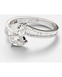 Anita Ko - Saturn 18Kt Ring With Diamonds - Lyst