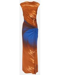 Jonathan Simkhai - Acacia Printed Jersey Midi Dress - Lyst