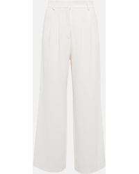 Etro - Pleated High-rise Cropped Pants - Lyst