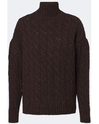 Max Mara - Cable-Knit Wool And Cashmere-Blend Sweater - Lyst
