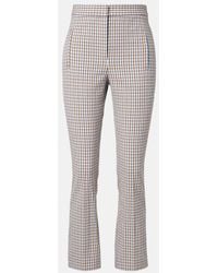 Veronica Beard - Gingham Seersucker Cropped Slim Pants - Lyst