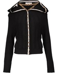 Y. Project Wool Cardigan With Necklace - Black