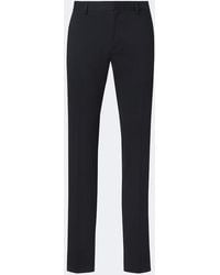 ZEGNA - Cotton And Cashmere Slim Pants - Lyst