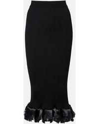 FFORME - Riley Wool-Blend Midi Skirt - Lyst