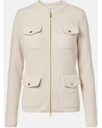 Moncler - Cardigan With A Down Back - Lyst