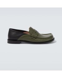 Loewe - Loafers Campo Aus Leder - Lyst