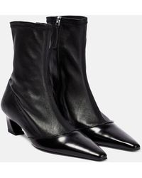 Acne Studios - Bano Leather Ankle Boots - Lyst