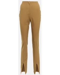 Nanushka - Florine Slim Wool-blend Pants - Lyst