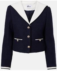 Self-Portrait - Jacket With Collar - Lyst