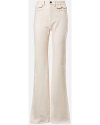 Chloé - High-Rise Flared Jeans - Lyst