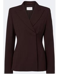 Sportmax - Double-Breasted Wool-Blend Blazer - Lyst