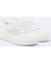 Moncler - Altive Leather-Trimmed Platform Sneakers - Lyst