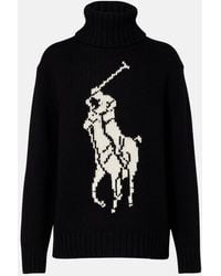 Polo Ralph Lauren - Logo Wool Turtleneck Sweater - Lyst