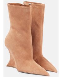 Paris Texas - Nina Suede Wedges - Lyst