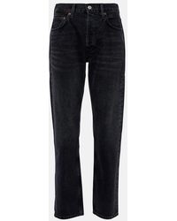 Agolde - Parker Long Mid-Rise Straight Jeans - Lyst