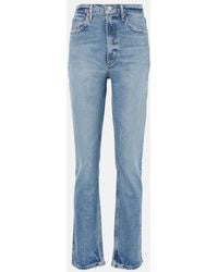 Agolde - Stovepipe High-Rise Straight Jeans - Lyst