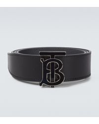 Burberry Monogrammed Leather Belt - Multicolour