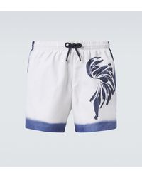 Dries Van Noten - Printed Swim Trunks - Lyst
