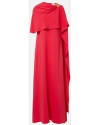 Oscar de la Renta - Embellished Silk-Blend Georgette Gown - Lyst