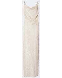 Coperni - Draped Open-Back Sequined Maxi Dress - Lyst