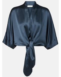 The Sei - Bluse Aus Seidensatin - Lyst