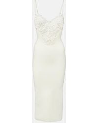 Galvan London - Sculpted Spiral Midi Dress - Lyst