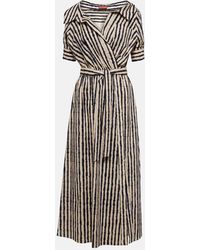 Altuzarra - Lydia Off-Shoulder Cotton-Blend Midi Dress - Lyst