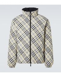 Burberry - Chaqueta De Plumas Reversible Con Check - Lyst
