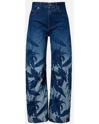 Loewe - Paula's Ibiza Printed Barrel-Leg Jeans - Lyst