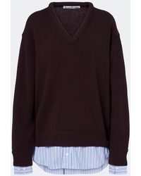 Acne Studios - Layered Wool Sweater - Lyst