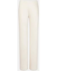 Vince - Weite High-Rise-Hose Aus Satin - Lyst
