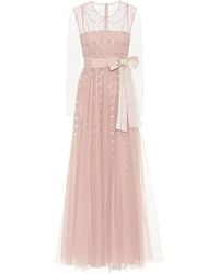 red valentino pink dress