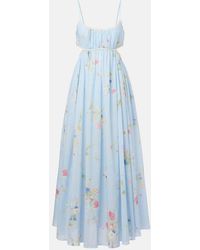 Zimmermann - Lucky Picnic Floral Cotton Maxi Dress - Lyst